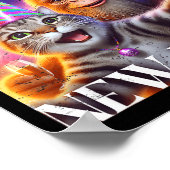 Happy New Year 2026 Funny Cat Bigfoot Party Art  Poster (Hoek)