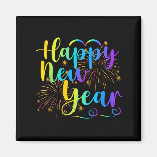 Happy New Year 2026 Funny Family Friend New Year E Magneet (Voorkant)