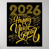 Happy New Year 2026 Funny New Years Eve Party Men Poster (Voorkant)