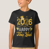 Happy New Year 2026 Funny New Years Eve Party Men  T-shirt (Voorkant)