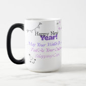 Happy New Year 2026 Funny Quote Gift, Magische Mok (Links)