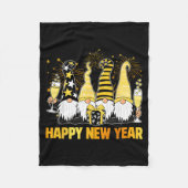 Happy New Year 2026 Gnomes Drinking Champagne New  Fleece Deken (Voorkant)
