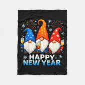 Happy New Year 2026 Gnomes Matching Family New Yea Fleece Deken (Voorkant)