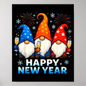 Happy New Year 2026 Gnomes Matching Family New Yea Poster (Voorkant)