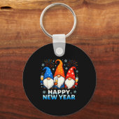 Happy New Year 2026 Gnomes Matching Family New Yea Sleutelhanger (Voorkant)