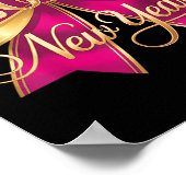 Happy New Year 2026 Gold Party Eve Family Xmas  Poster (Hoek)