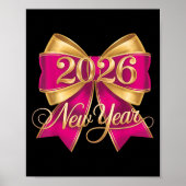 Happy New Year 2026 Gold Party Eve Family Xmas  Poster (Voorkant)