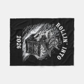 Happy New Year 2026 Goodbye 2025 Hello 2026 Family Fleece Deken (Voorkant (Horizontaal))