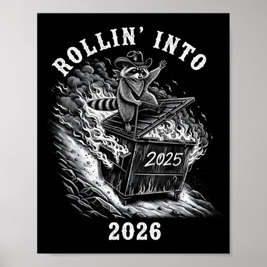 Happy New Year 2026 Goodbye 2025 Hello 2026 Family Poster (Voorkant)