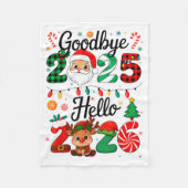 Happy New Year 2026 Goodbye 2025 Hello 2026  Fleece Deken (Voorkant)
