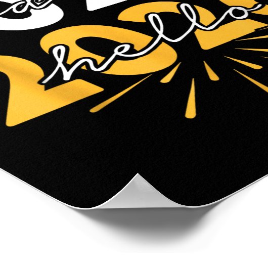 Happy New Year 2026 Goodbye 2025 Hello 2026  Poster (Hoek)