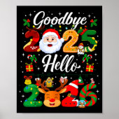Happy New Year 2026 Goodbye 2025 Hello 2026  Poster (Voorkant)
