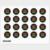 Happy New Year 2026 Goodbye 2025 Hello 2026 Ronde Sticker (Vel)
