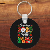 Happy New Year 2026 Goodbye 2025 Hello 2026  Sleutelhanger (Voorkant)