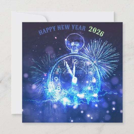 Happy new year 2026 holiday card  kaart (Voorkant)