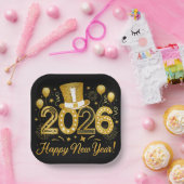 Happy New Year 2026 Holiday  Papieren Bordje (Feest)