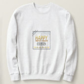 Happy New Year 2026 hoodie – Sparkling Gold Trui (Design voorkant)
