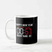 Happy New Year 2026 Humor Clock 6 7 Meme System Er Koffiemok (Links)