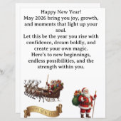 Happy New Year 2026 – Inspirational Greeting Card (Voorkant / Achterkant)