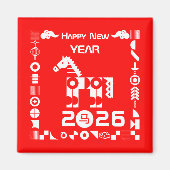 Happy New Year 2026 Magneet (Voorkant)