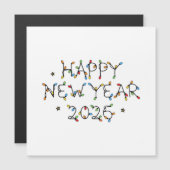 Happy New Year 2026 Minimalist Design (Voorkant / Achterkant)