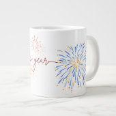 Happy New Year 2026 Mug – Fireworks & Celebration Grote Koffiekop (Voorkant rechts)