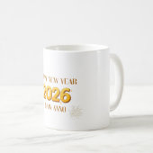 Happy New Year 2026 Mug Koffiemok (Voorkant rechts)