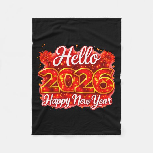 Happy New Year 2026 New Year Party S For Friends F Fleece Deken (Voorkant)