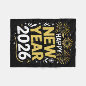 Happy New Year 2026 - New Year's Eve 2026  Fleece Deken (Voorkant (Horizontaal))