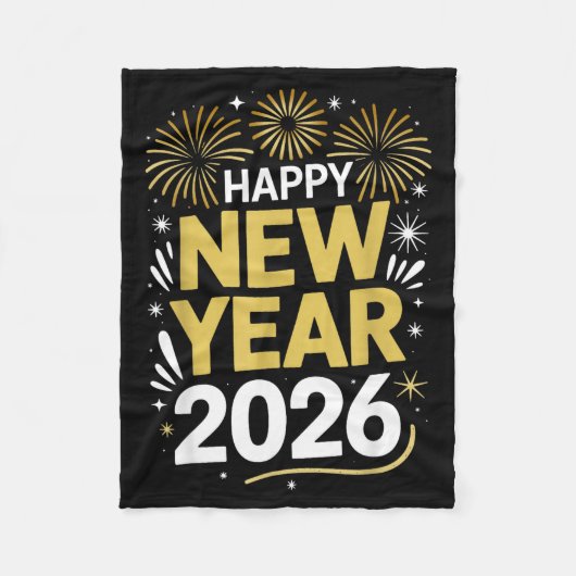Happy New Year 2026 - New Year's Eve 2026  Fleece Deken (Voorkant)