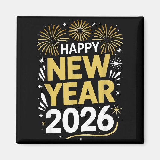 Happy New Year 2026 - New Year's Eve 2026  Magneet (Voorkant)