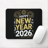 Happy New Year 2026 - New Year's Eve 2026  Muismat (Met muis)