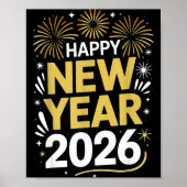 Happy New Year 2026 - New Year's Eve 2026  Poster (Voorkant)