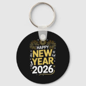 Happy New Year 2026 - New Year's Eve 2026  Sleutelhanger (Voorkant)