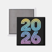 Happy New Year 2026 New Years Eve  Magneet (Voorkant / Achterkant)