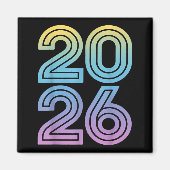 Happy New Year 2026 New Years Eve  Magneet (Voorkant)