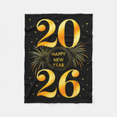 Happy New Year 2026 New Year's Eve Party Countdown Fleece Deken (Voorkant)