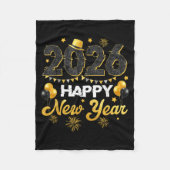 Happy New Year 2026 New Year's Eve Party Countdown Fleece Deken (Voorkant)
