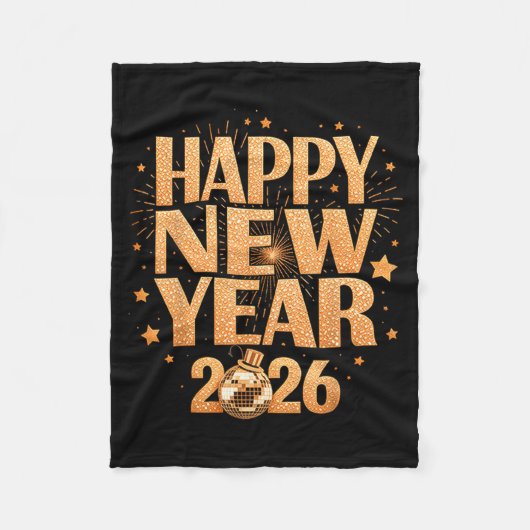 Happy New Year 2026 New Years Eve Party Countdown  Fleece Deken (Voorkant)