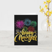 Happy New Year 2026 New Years Eve Party Countdown  Kaart (Gele Bloem)