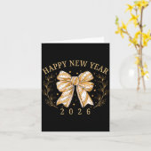 Happy New Year 2026 New Years Eve Party Countdown  Kaart (Gele Bloem)