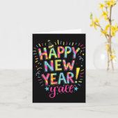 Happy New Year 2026 New Years Eve Party Countdown  Kaart (Gele Bloem)