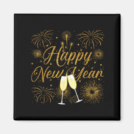 Happy New Year 2026 New Years Eve Party Countdown  Magneet (Voorkant)