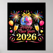 Happy New Year 2026 New Years Eve Party Countdown  Poster (Voorkant)