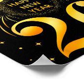 Happy New Year 2026 New Year's Eve Party Countdown Poster (Hoek)