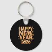 Happy New Year 2026 New Years Eve Party Countdown  Sleutelhanger (Voorkant)
