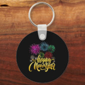 Happy New Year 2026 New Years Eve Party Countdown Sleutelhanger (Voorkant)