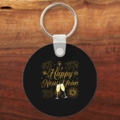 Happy New Year 2026 New Years Eve Party Countdown  Sleutelhanger (Voorkant)