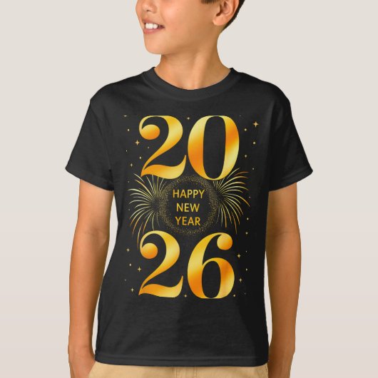 Happy New Year 2026 New Year's Eve Party Countdown T-shirt (Voorkant)