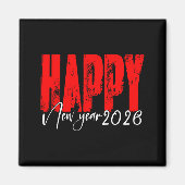 Happy New Year 2026 New Years Eve Party Fireworks  Magneet (Voorkant)